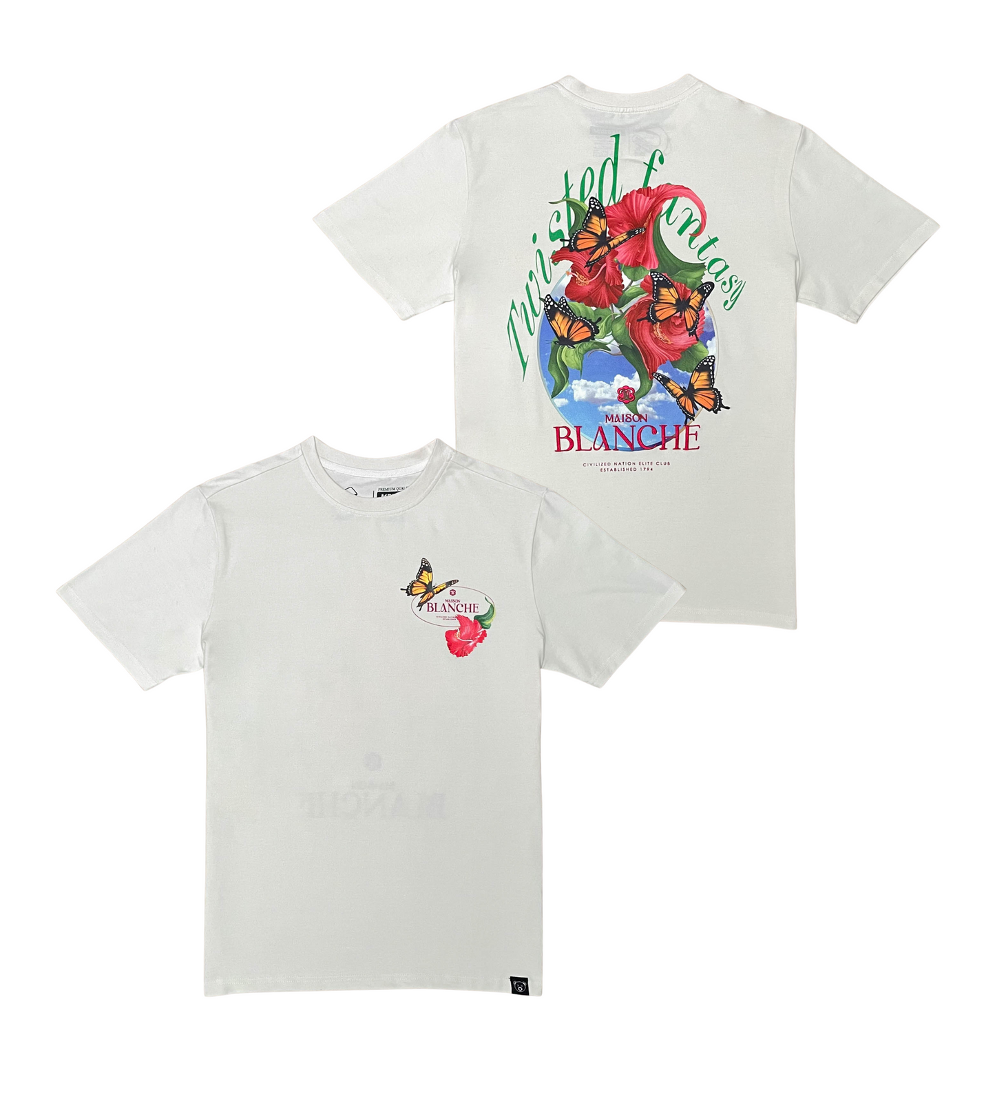 Butterfly roses tee