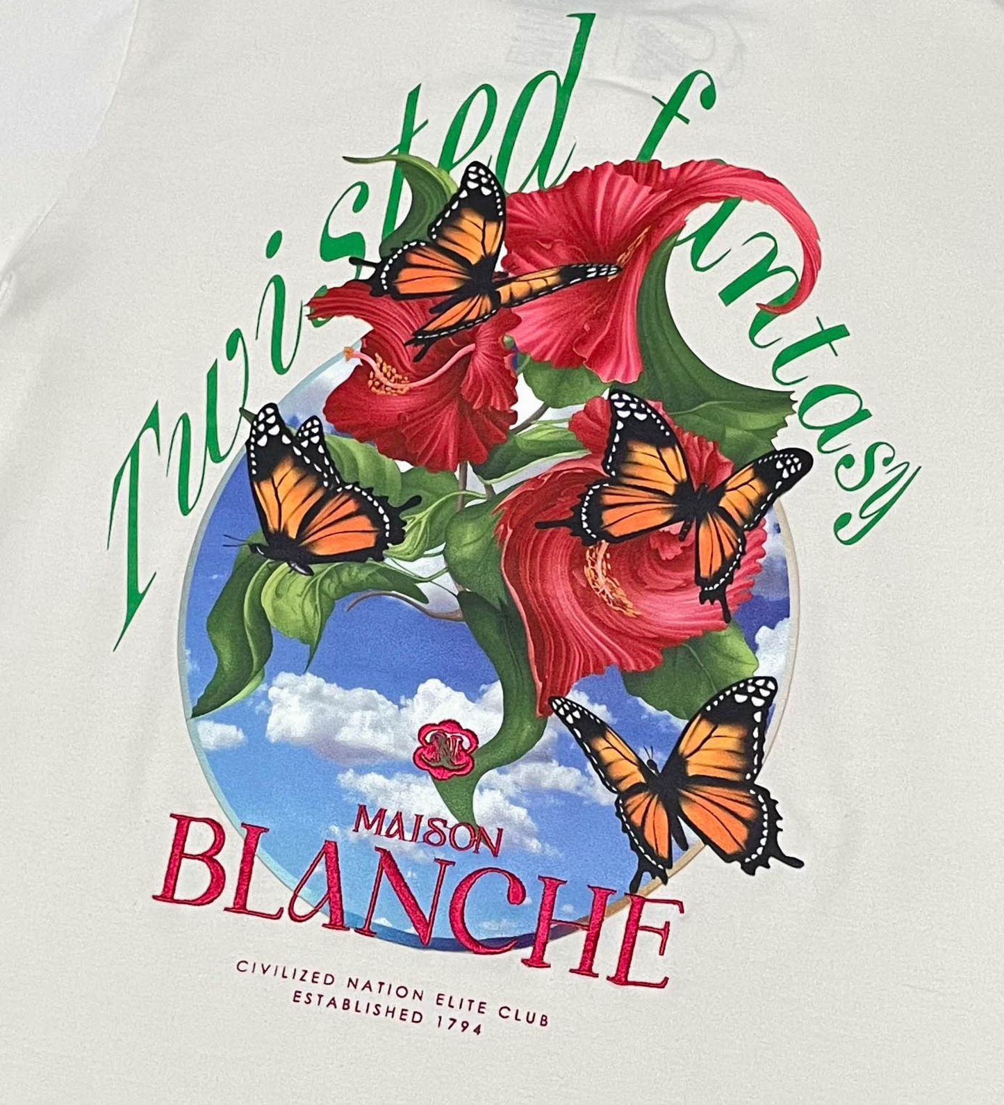 Butterfly roses tee