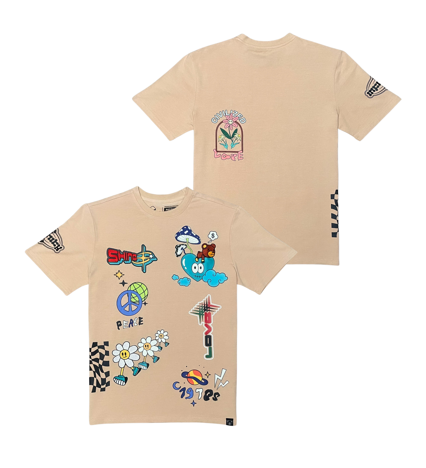 Civilized love & peace tee