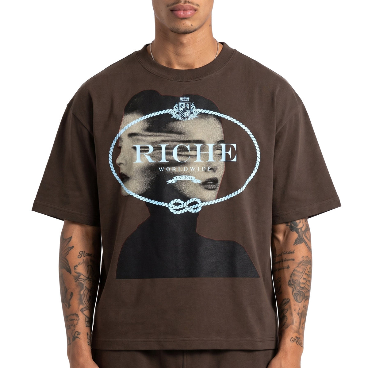 2face heavyweight boxy t-shirt by Vie+Riche, view 1