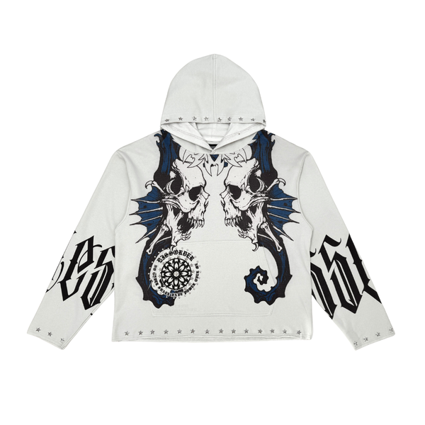 Sea horses pull over hoodie by VIERICHEPARIS, view 9