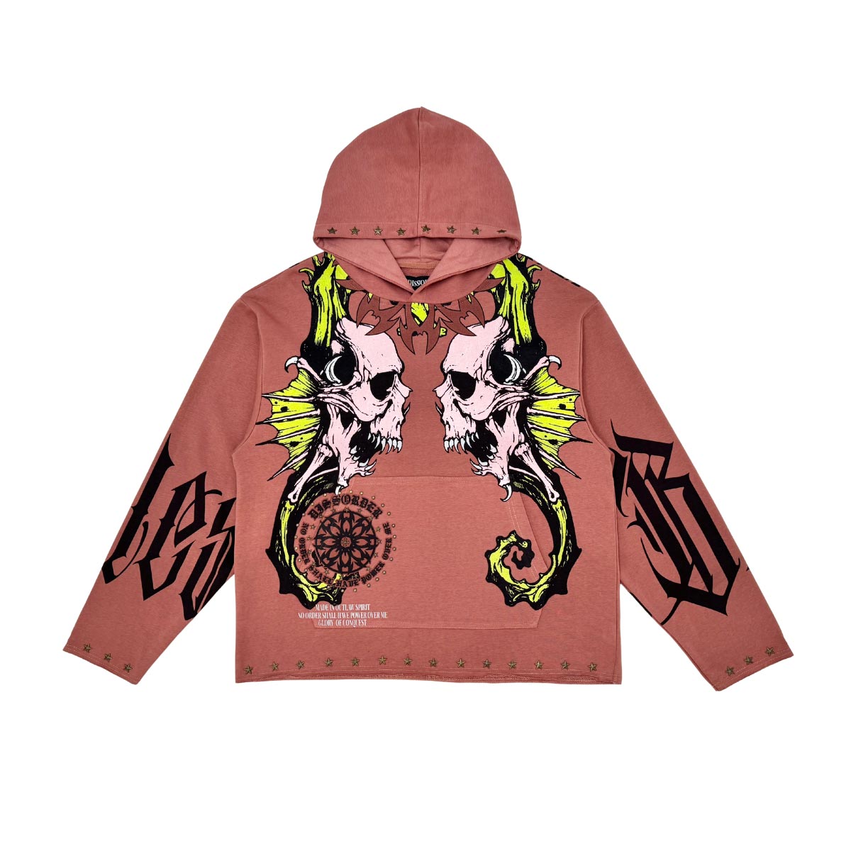 Sea horses pull over hoodie by VIERICHEPARIS, view 1