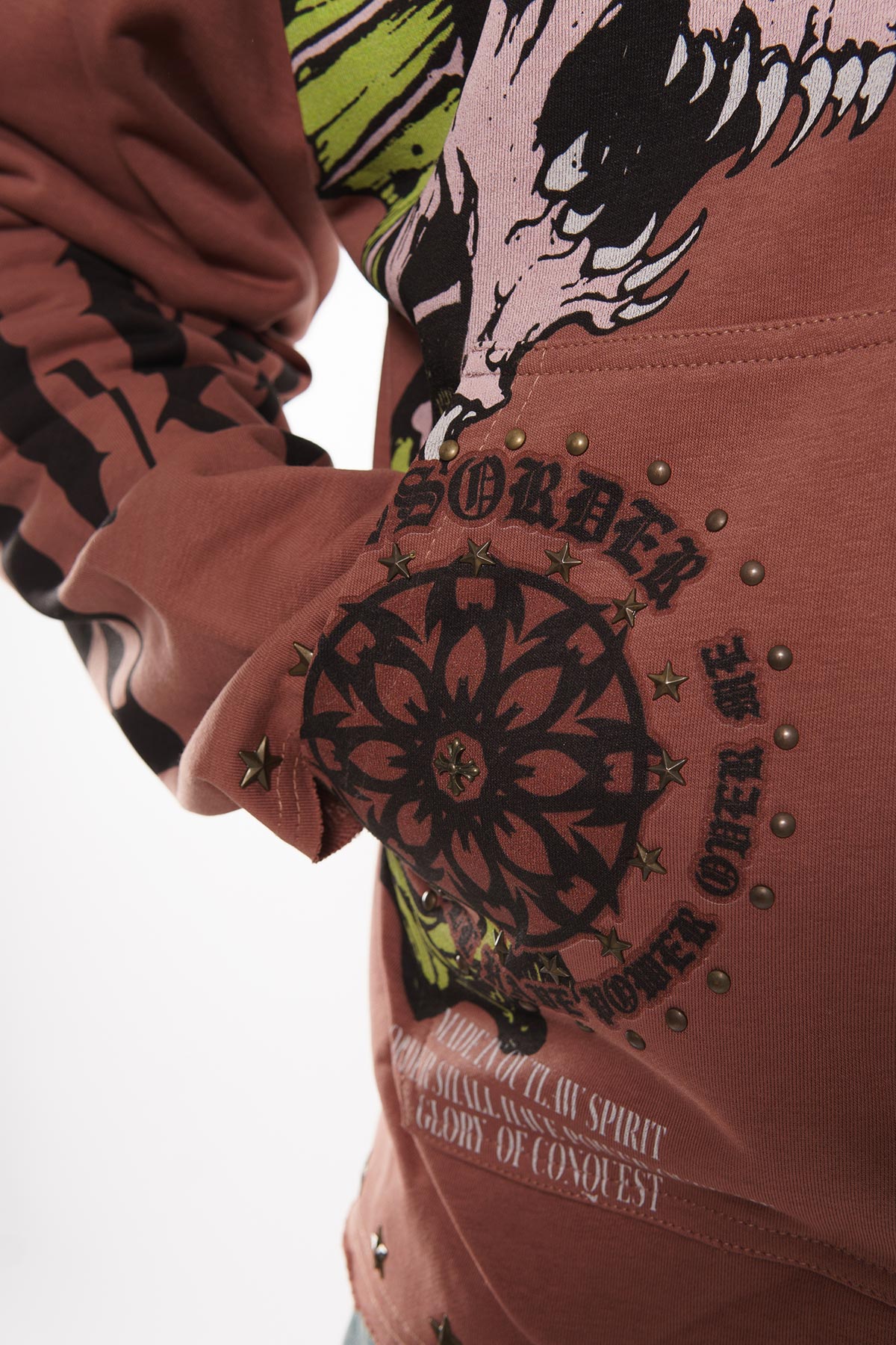 Sea horses pull over hoodie by VIERICHEPARIS, view 5