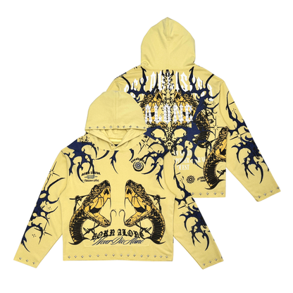 Established alone pull over hoodie