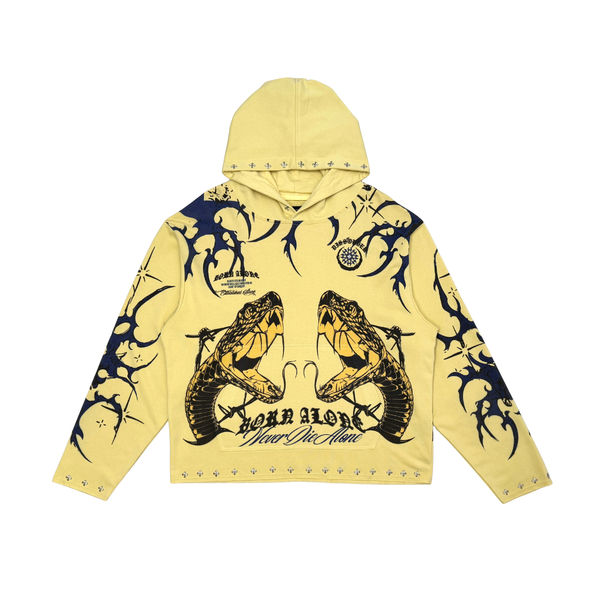 Established alone pull over hoodie