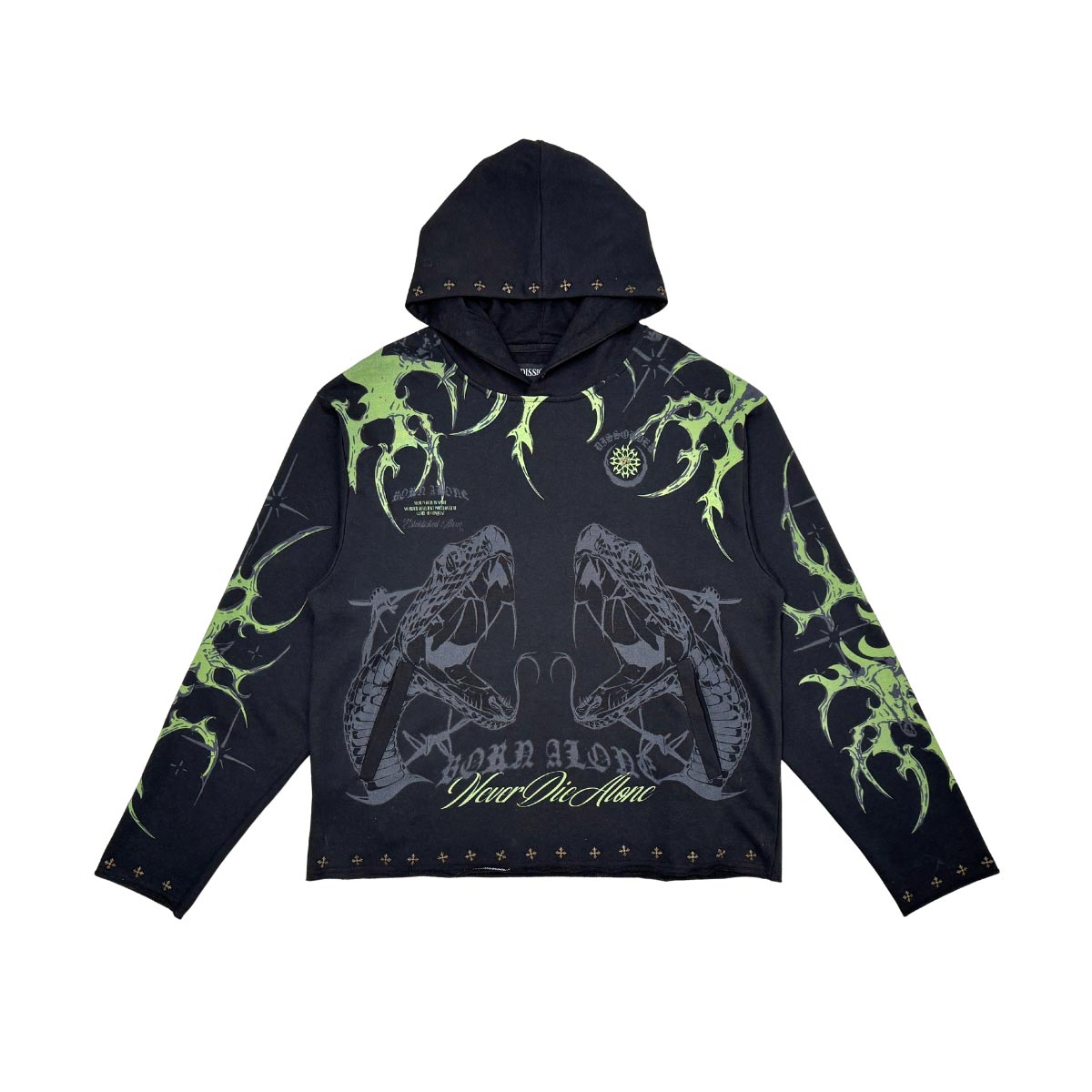 Established alone pull over hoodie by Dissorder, view 1