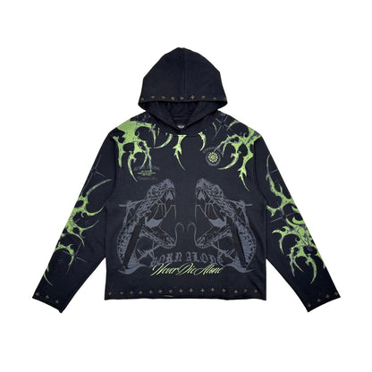 Established alone pull over hoodie