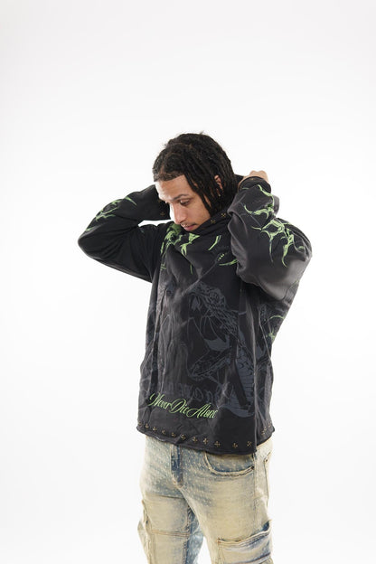 Established alone pull over hoodie