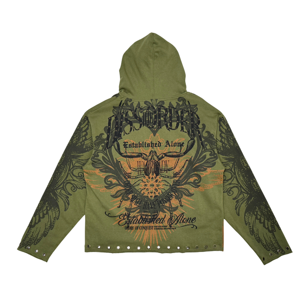 No order shall have power over me pull over hoodie by Dissorder, view 7