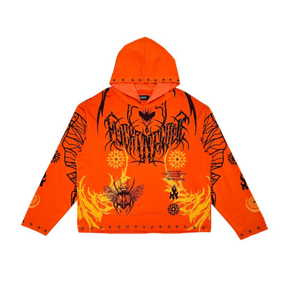 Atlas beetle pullover hoodie Orange by Dissorder - 1