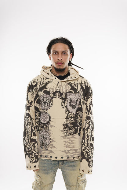 Have vision pull over hoodie Light Khaki by Dissorder - 4