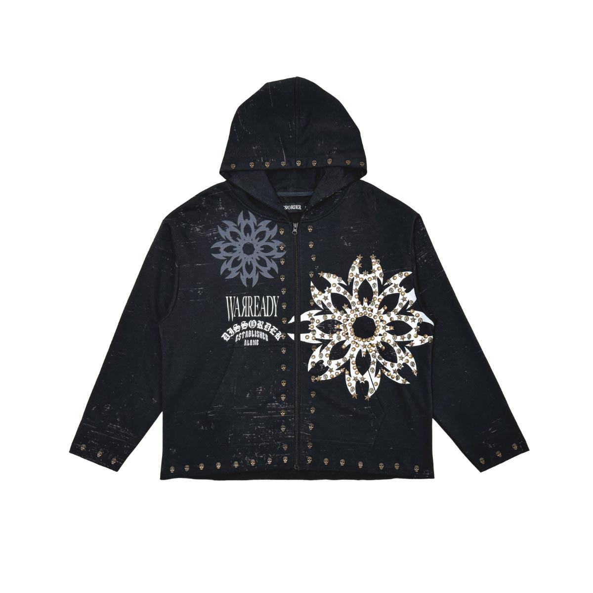 Diss the order zip up hoodie Black by Dissorder - 1