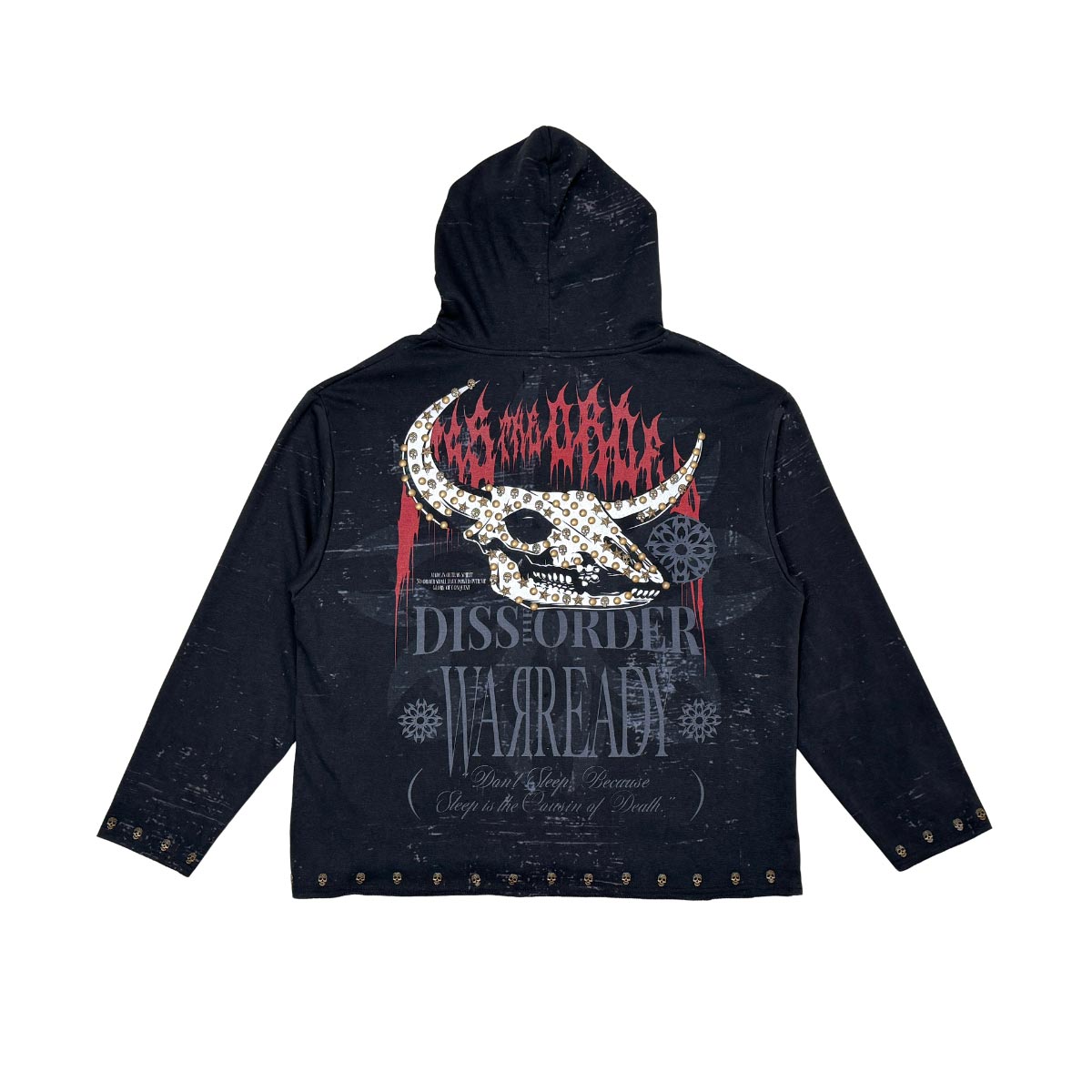 Diss the order zip up hoodie Black by Dissorder - 4