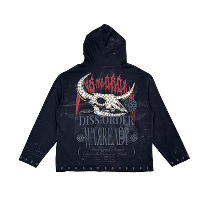 Diss the order zip up hoodie Black by Dissorder - 4