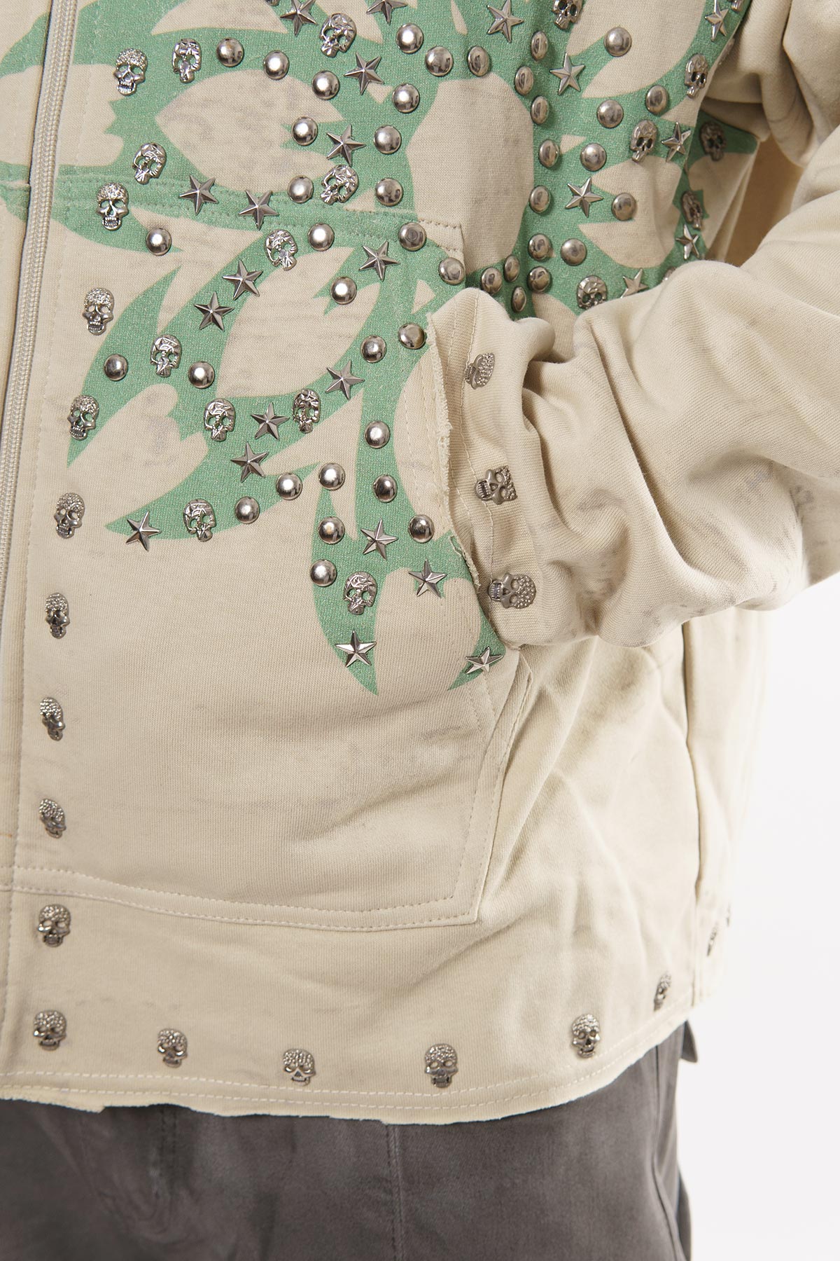 Diss the order zip up hoodie Cream by Dissorder - 3