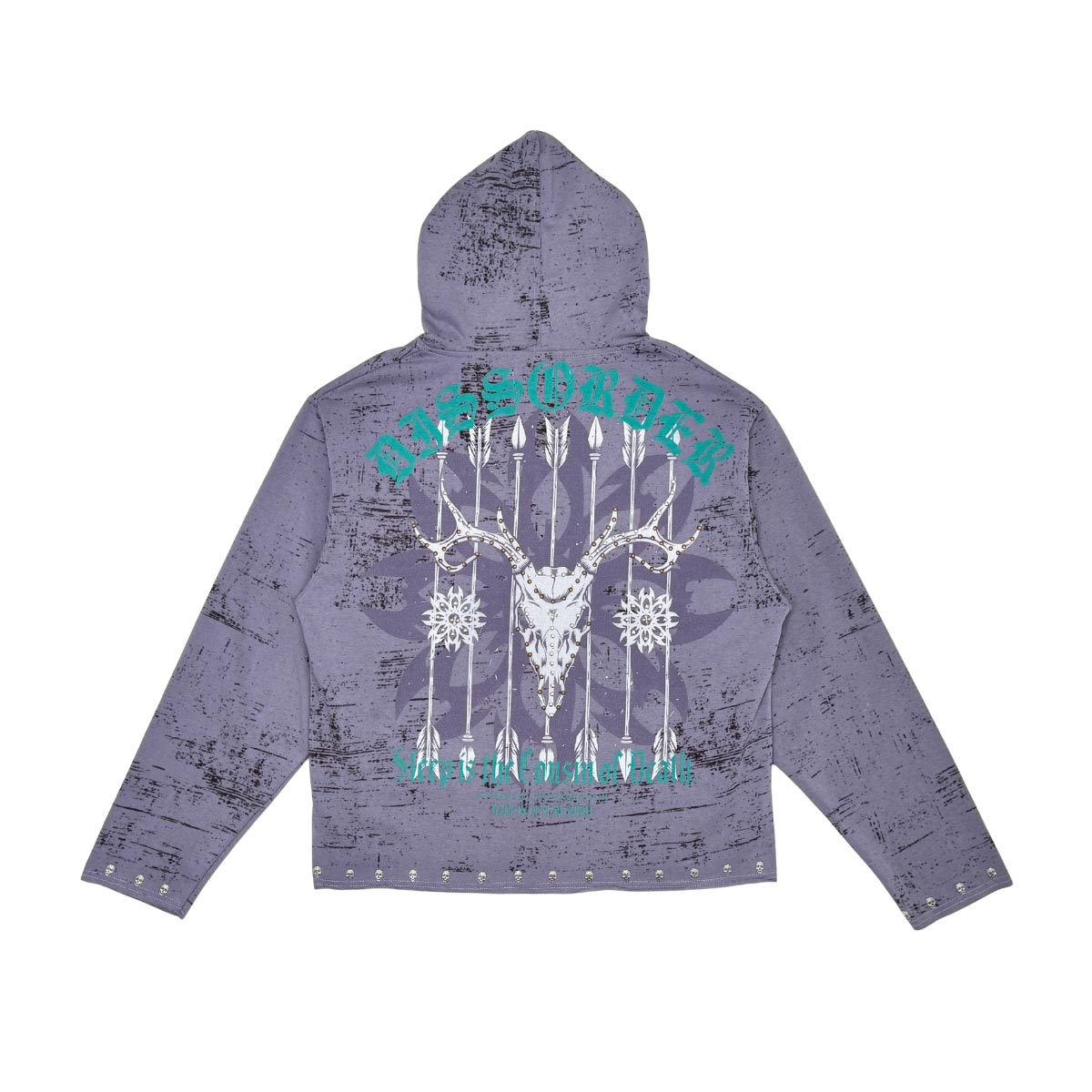 Warready pull over hoodie Lavender by Dissorder - 4