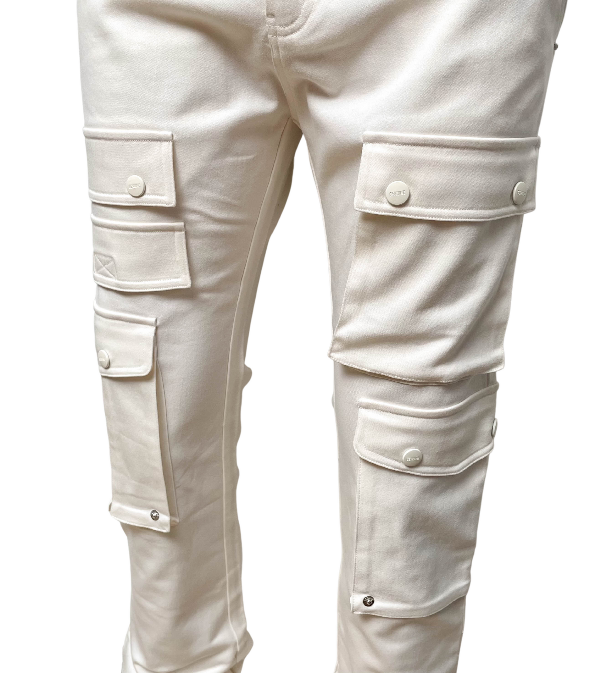 Genuine Stack Fit Twill Pants  - Cloud | Genuine _8