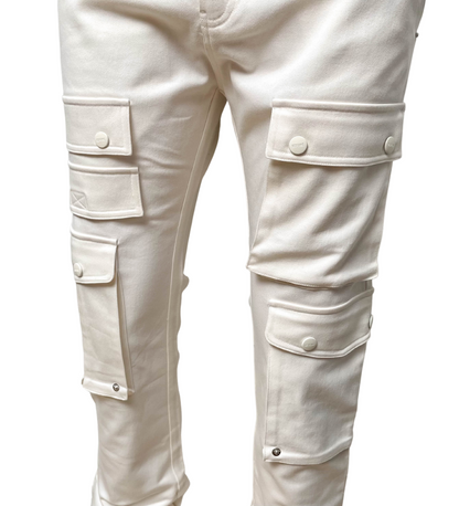 Genuine Stack Fit Twill Pants  - Cloud | Genuine _8