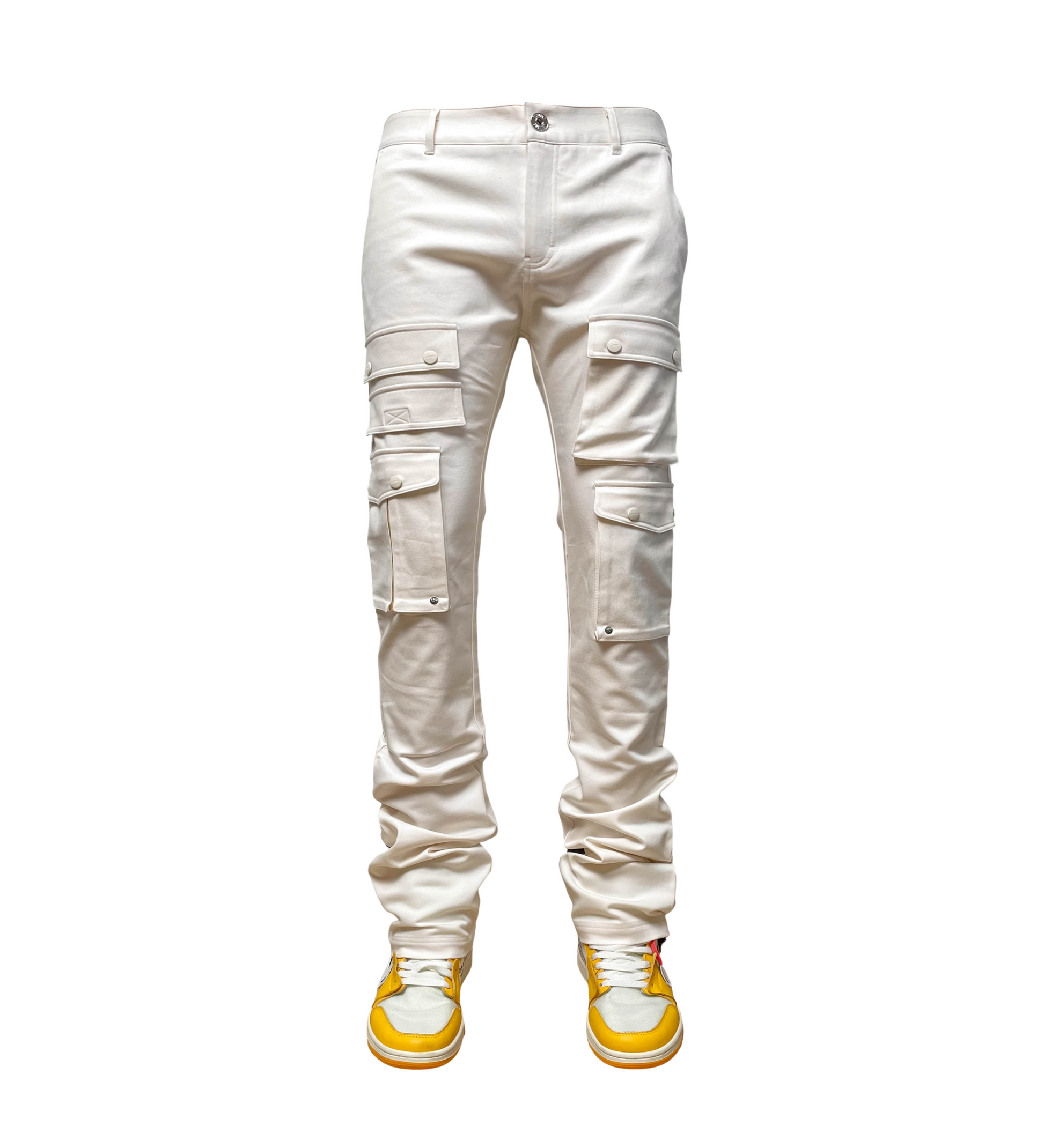 Genuine Stack Fit Twill Pants  - Cloud | Genuine _7