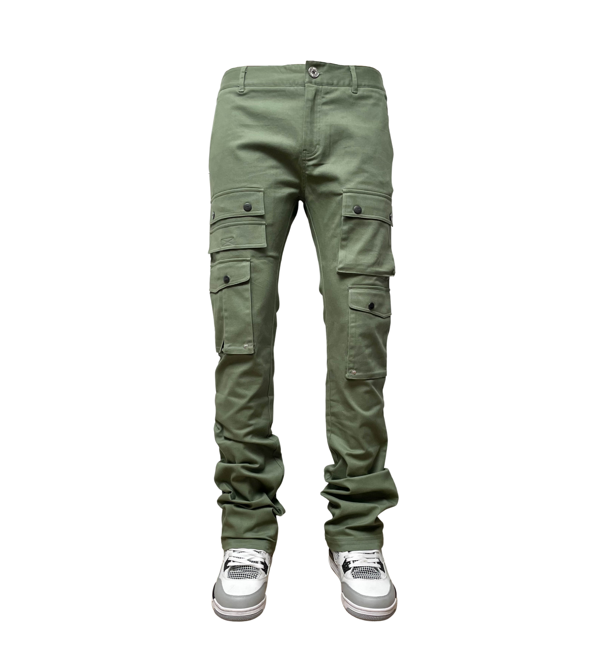 Genuine Stack Fit Twill Pants  - Cloud | Genuine _9