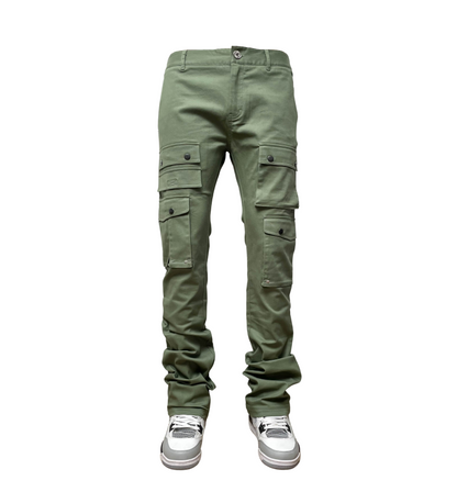 Genuine Stack Fit Twill Pants  - Cloud | Genuine _9