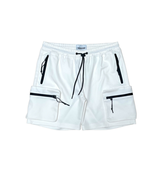 Genuine Pull-on cargo Twill Shorts	 Off White 1