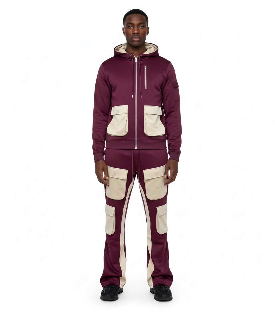 Two Tone Sweatsuit Set by Genuine, view 5