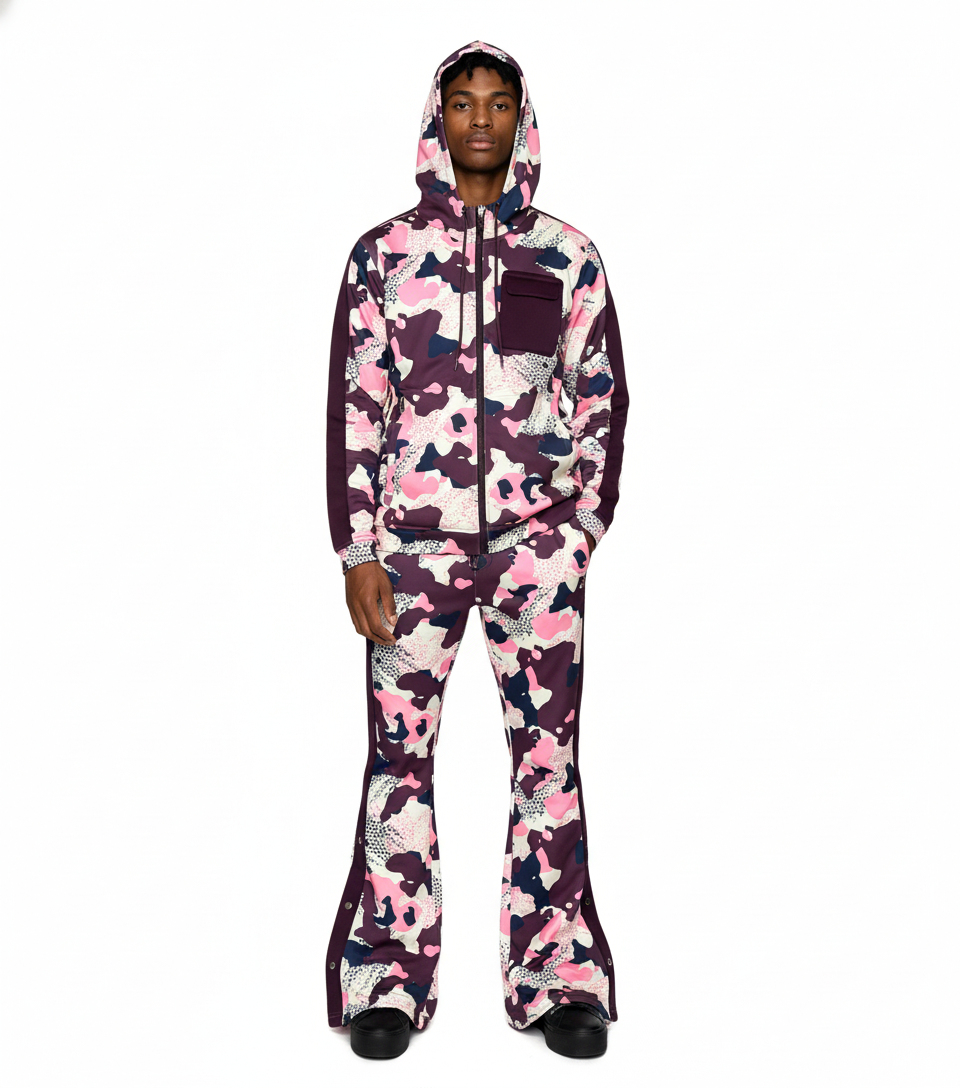 Two Tone Camo Track Suit