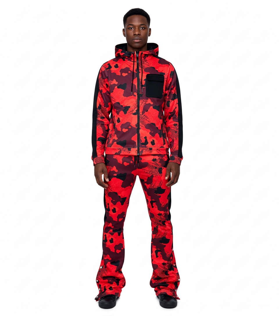 Two Tone Camo Track Suit by Genuine, view 5