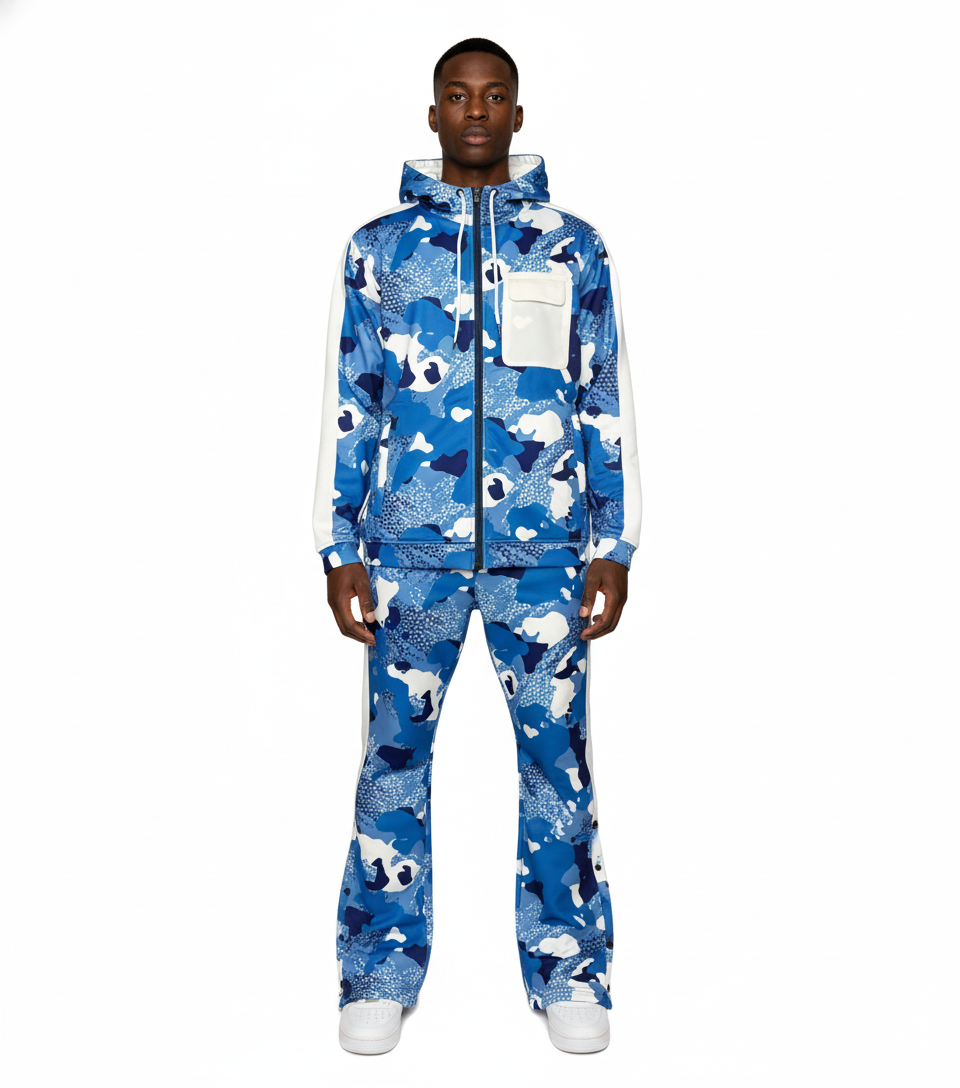 Two Tone Camo Track Suit by Genuine, view 6