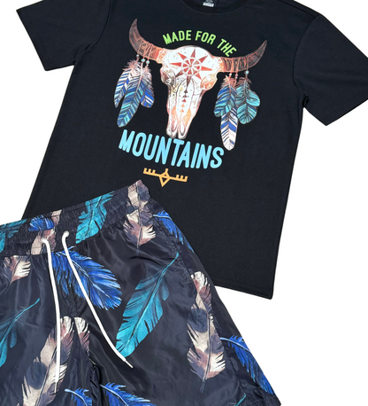Made for the mountains tshirt short set
