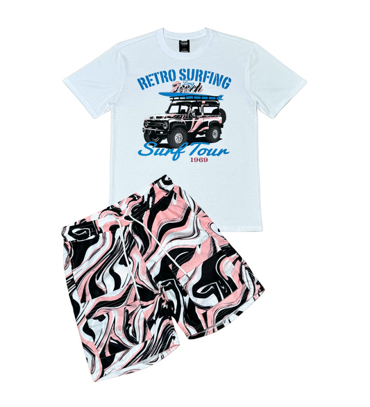 Surf tour tshirt short set