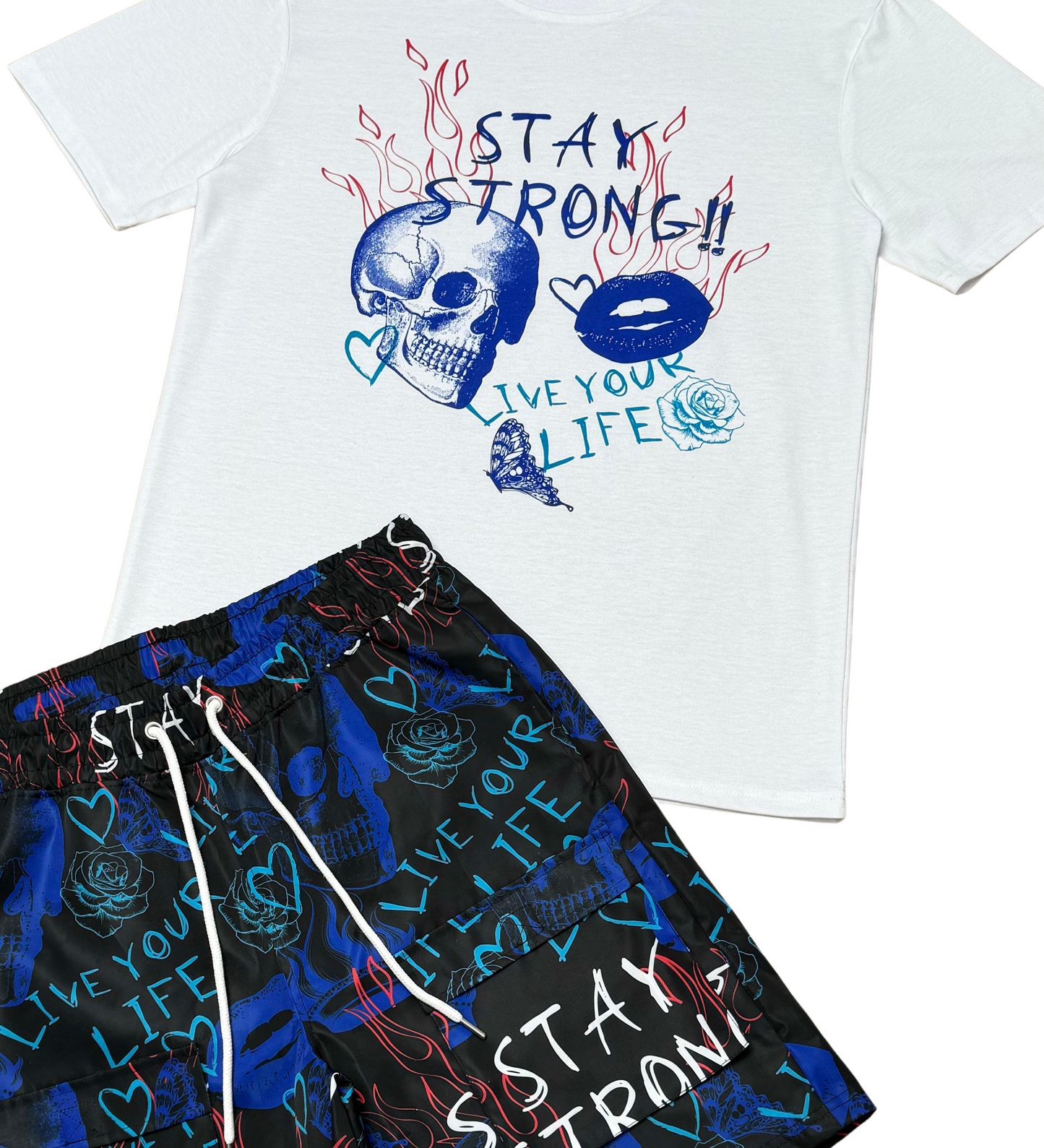 Stay strong tshirt short set