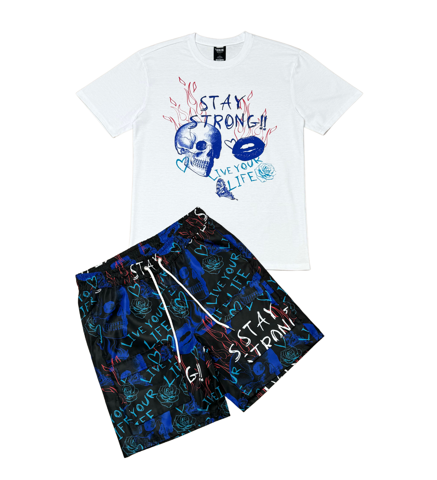 Stay strong tshirt short set