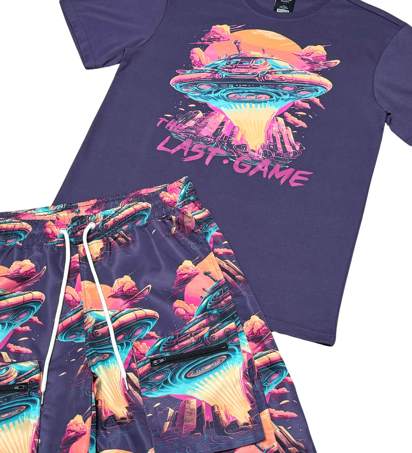 Last game tshirt short set