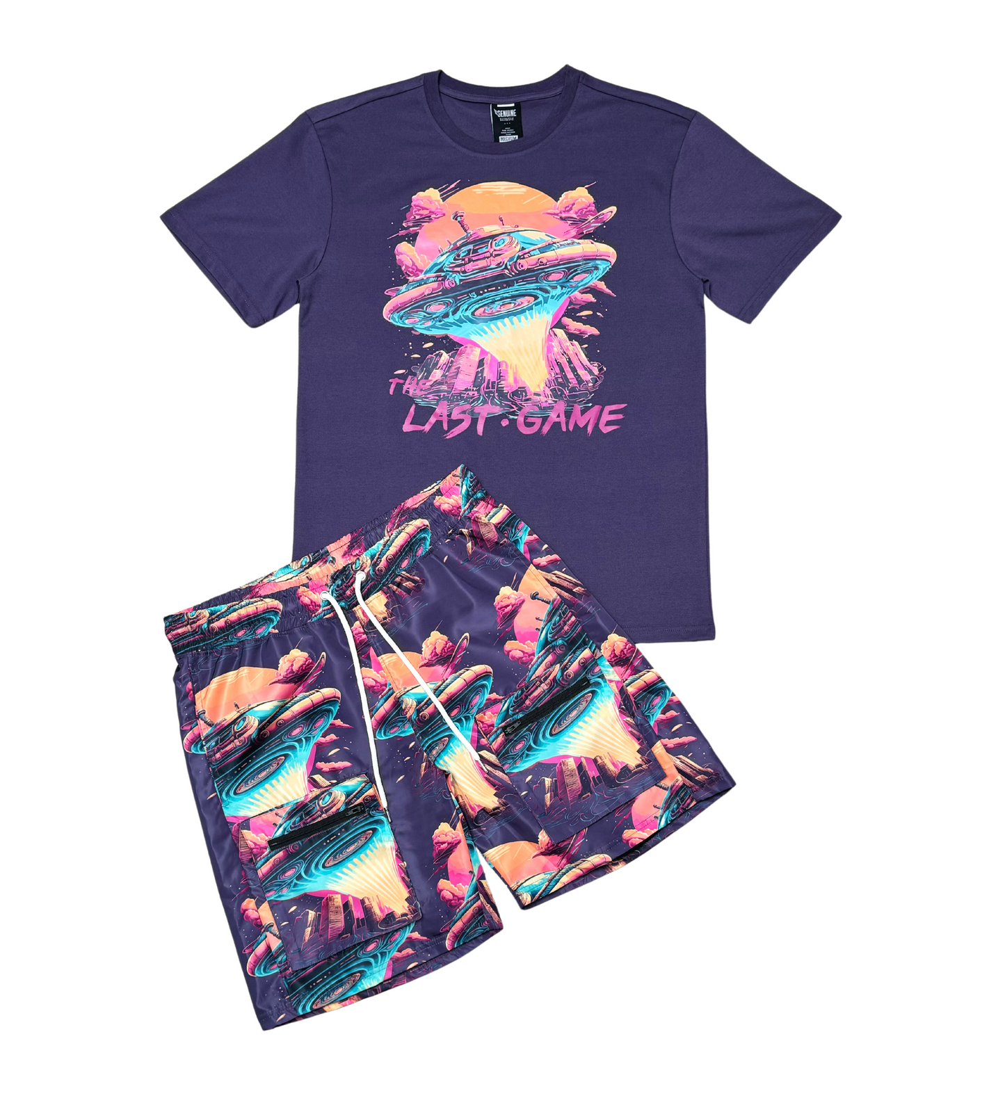 Last game tshirt short set
