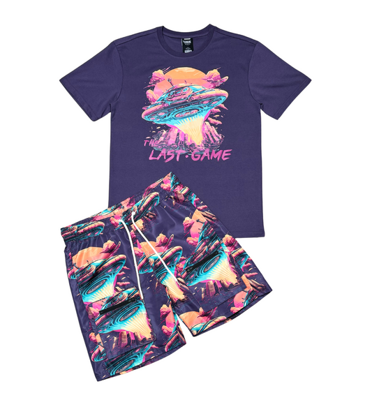 Last game tshirt short set