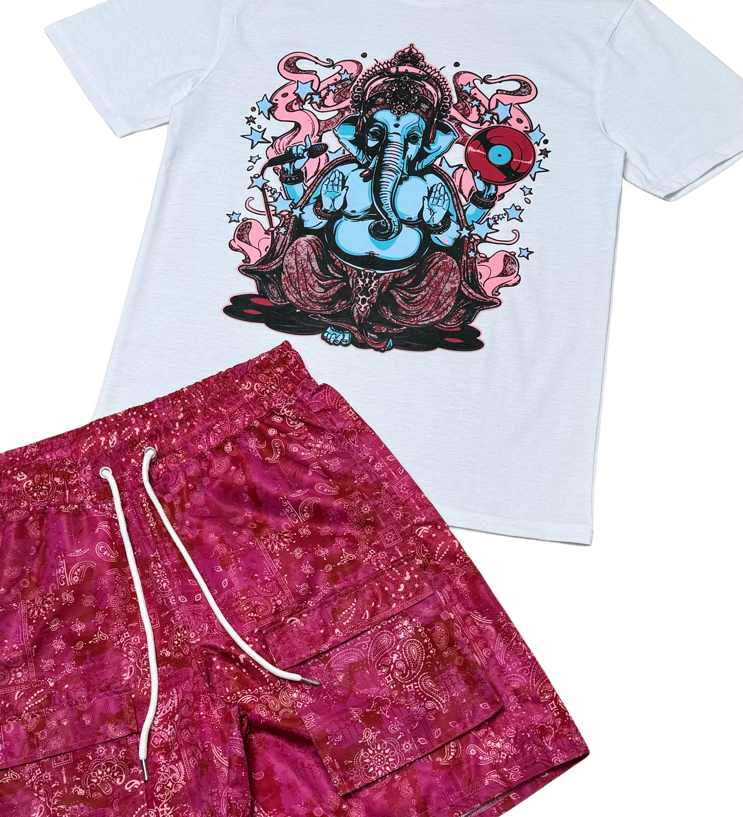 Ganesha tshirt short set