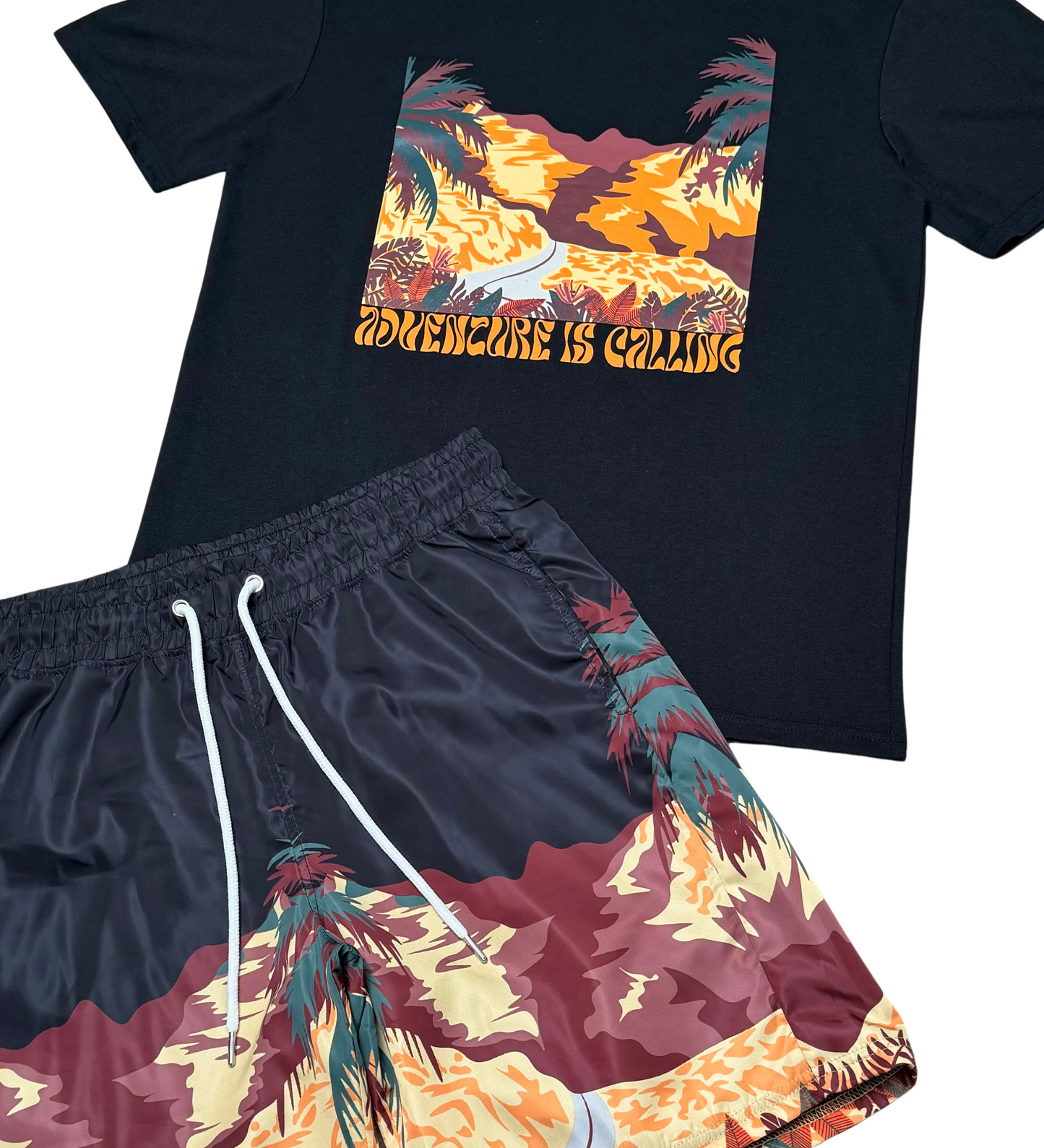 Adventure is calling tshirt short set