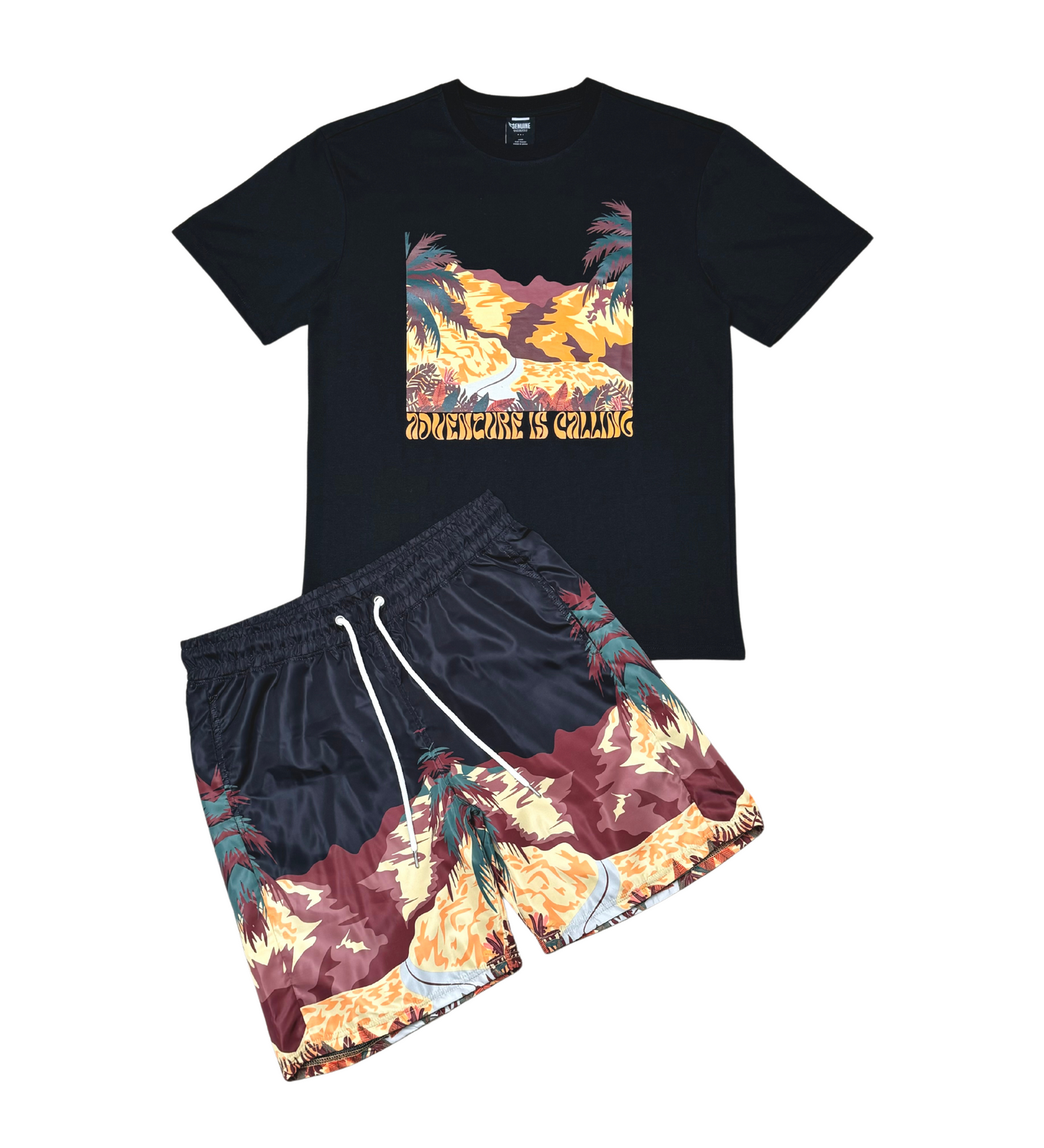 Adventure is calling tshirt short set