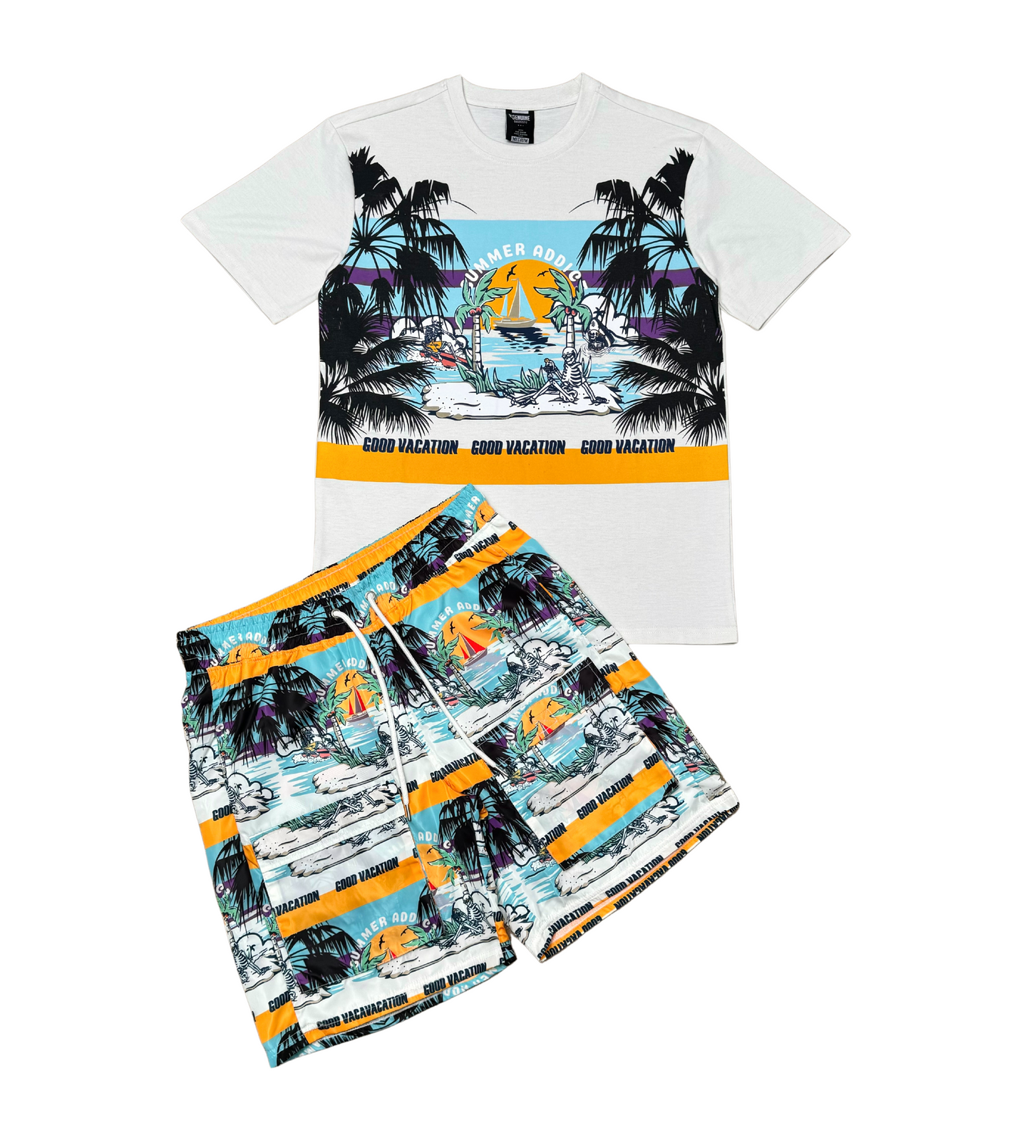Good vacation tshirt short set