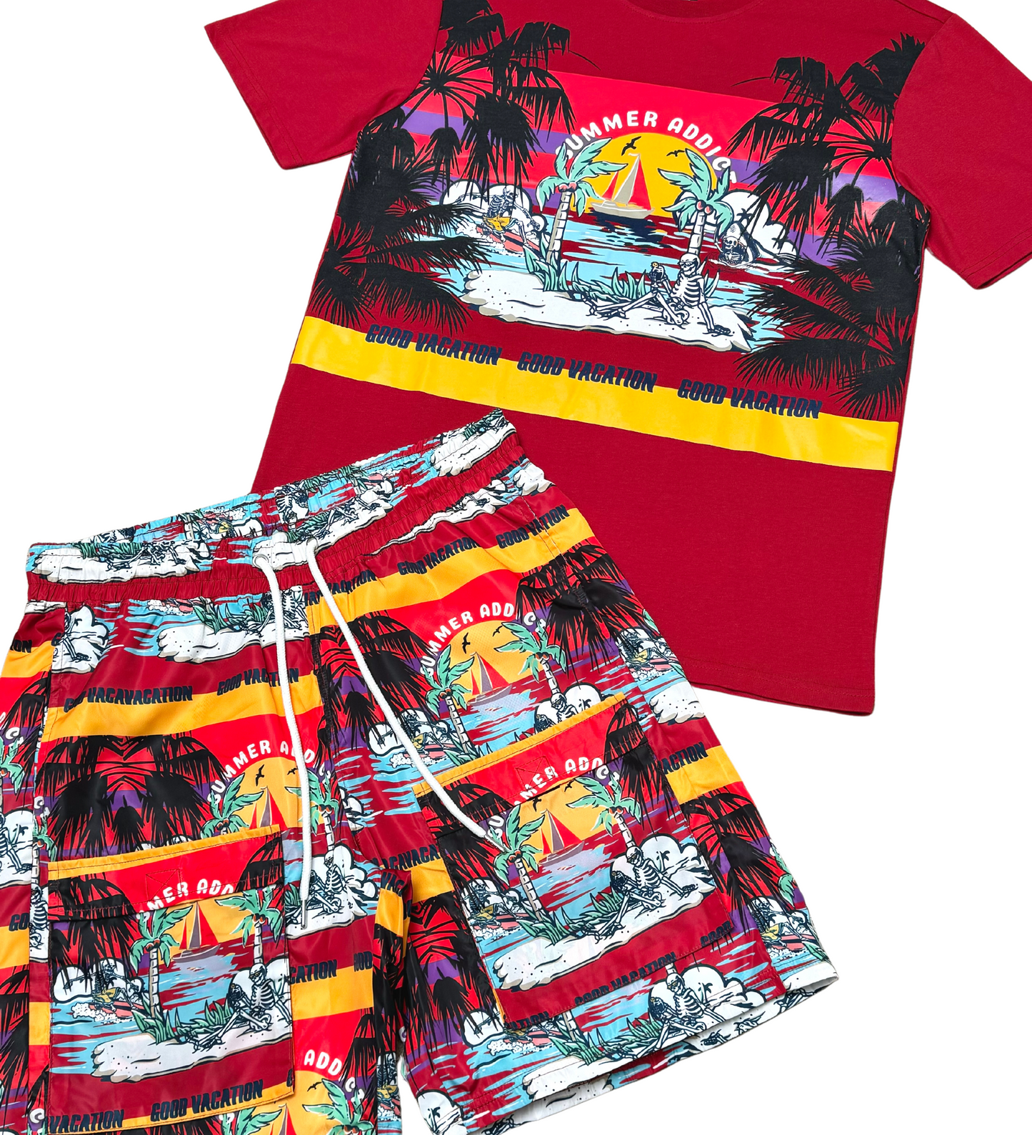 Good vacation tshirt short set