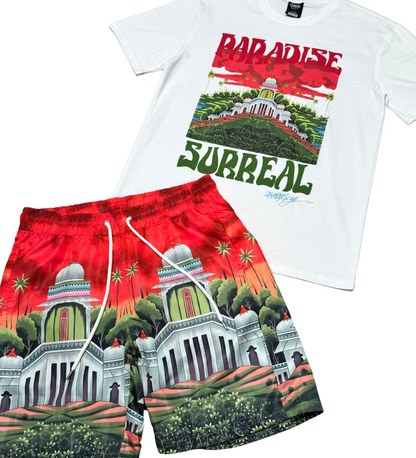 Paradise surreal tshirt short set