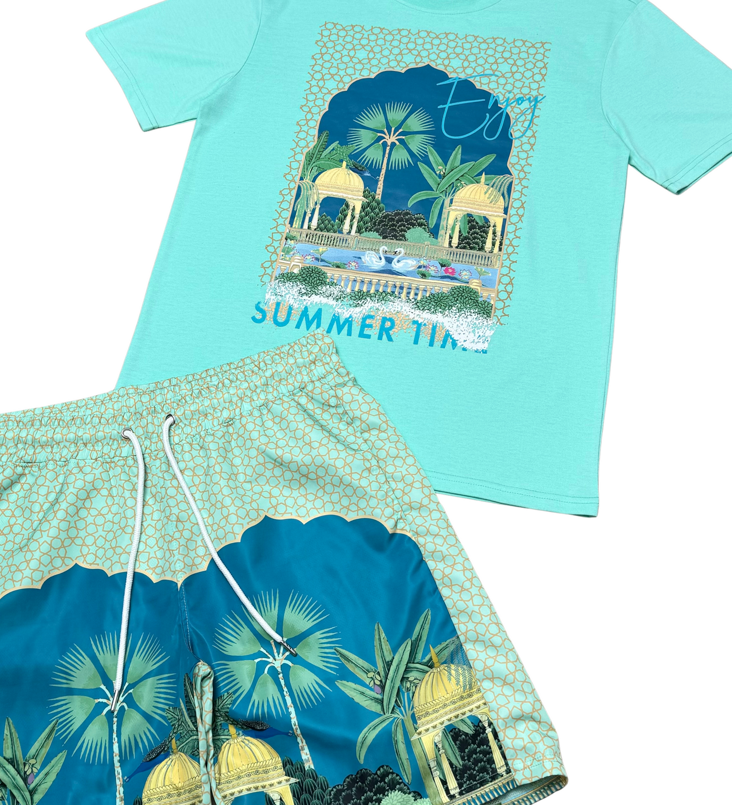 Summer time tshirt short set