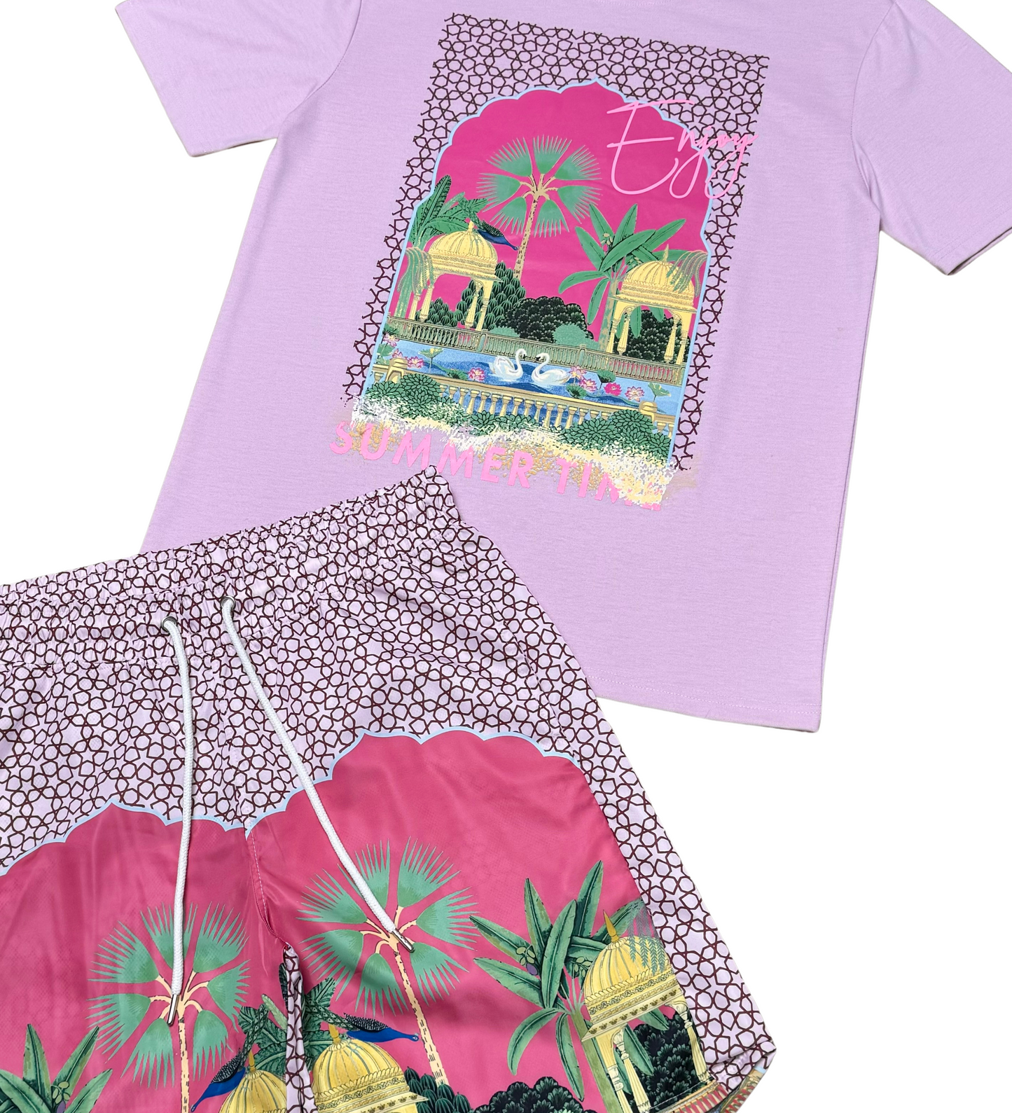 Summer time tshirt short set