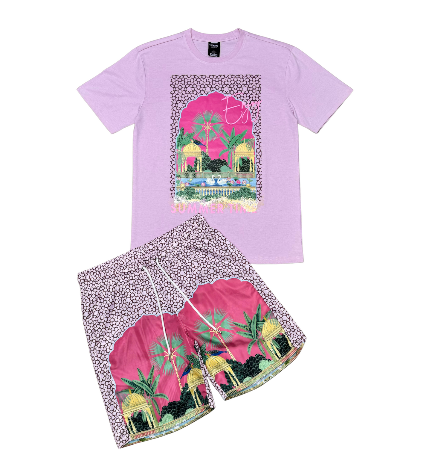 Summer time tshirt short set