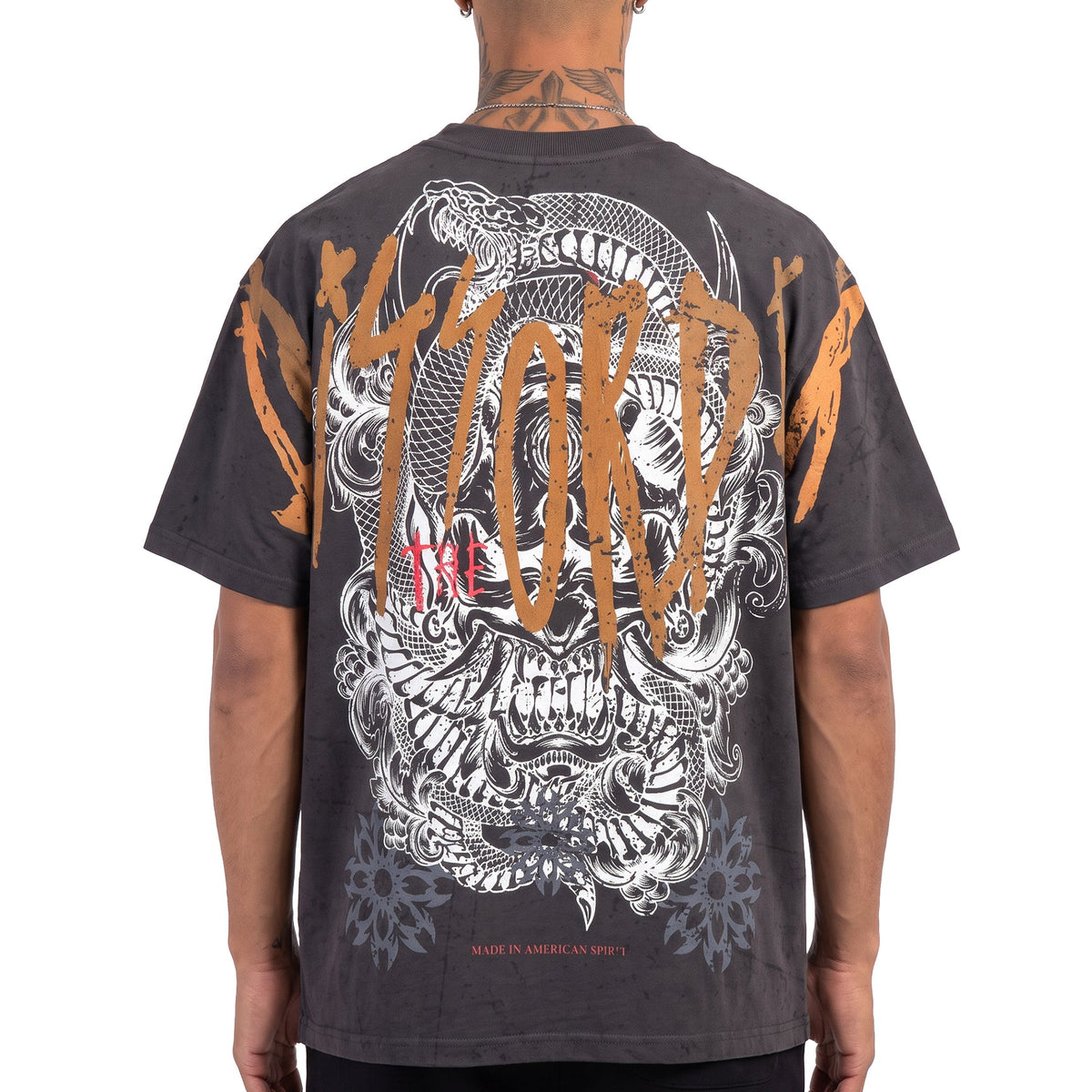 Serpent skull tee by Dissorder, view 3