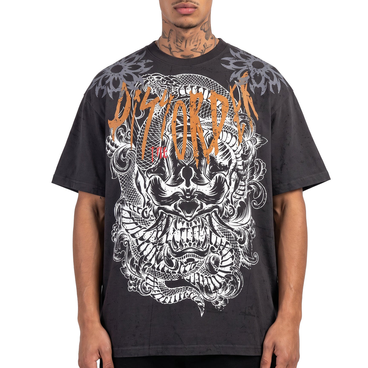 Serpent skull tee by Dissorder, view 2
