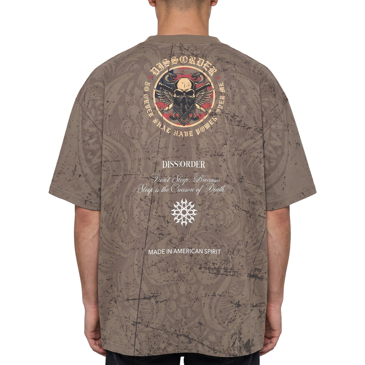 No power over me tee by Dissorder, view 7
