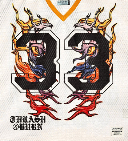 Crash & burn jersey White by Genuine - 3